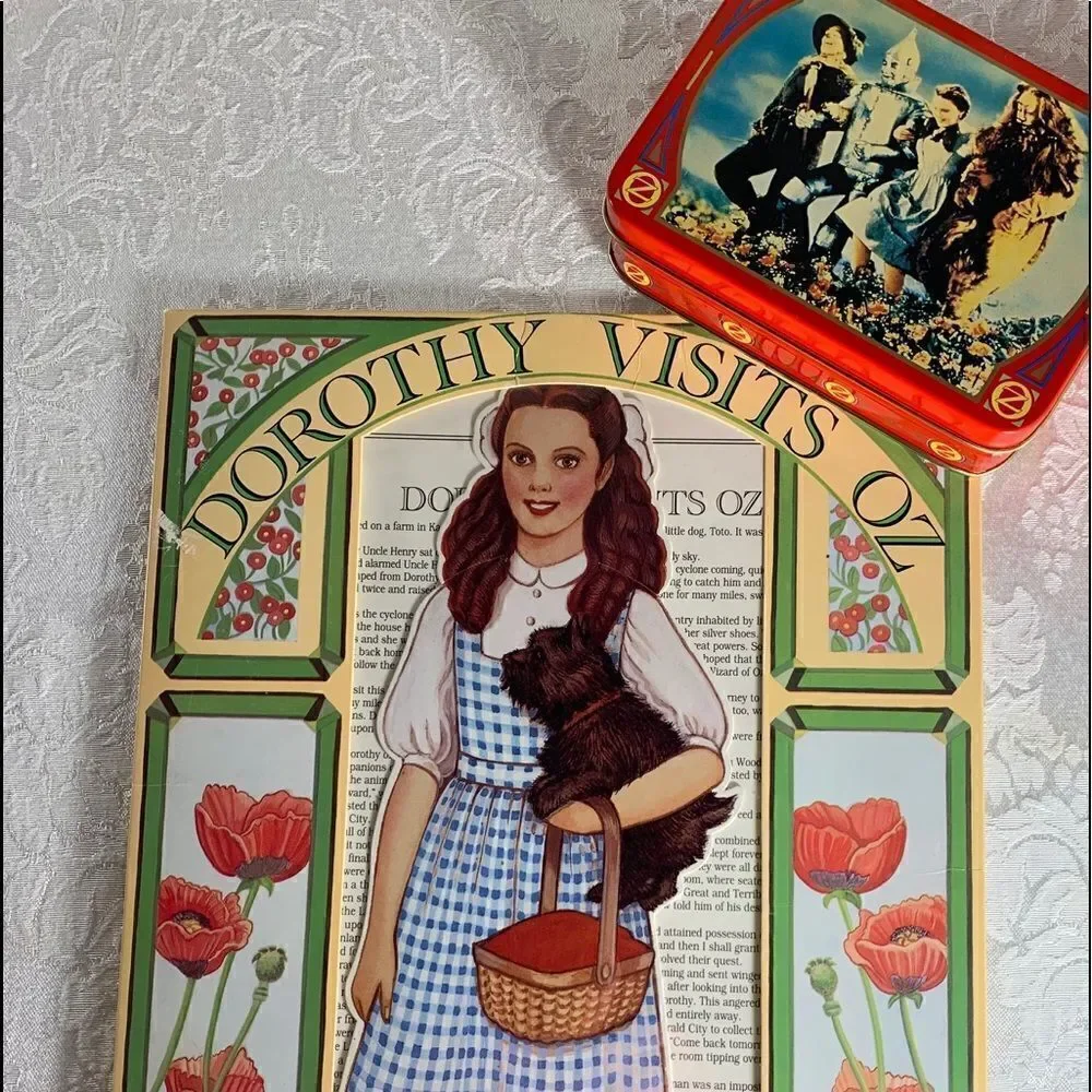 Dorothy Visits Oz A Paper Doll By Peck Gande Tin Man Scarecrow Lion Wizard Of Oz
